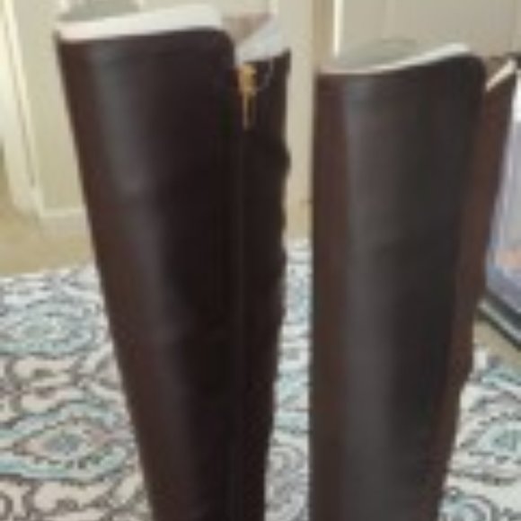 Nine West WNLEVI-WS Dark Brown Leather Boots - Picture 3 of 7